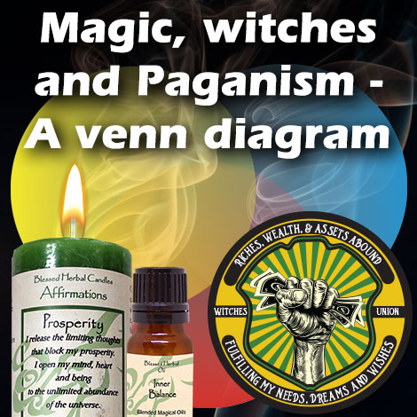 Magic, Witches and Paganism - A Venn Diagram